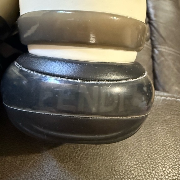 Fendi Stylish Black and Burgundy Men's Sneakers - Picture 7 of 12